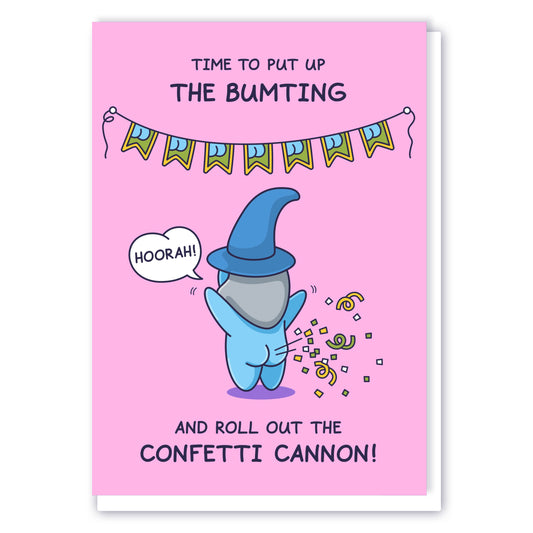 Cheeky Legends Confetti Cannon Birthday Card