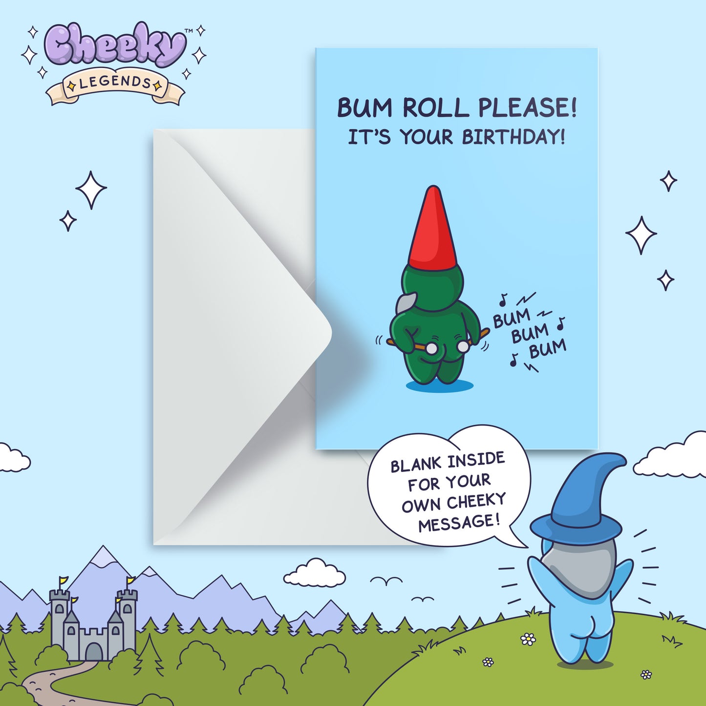 Bum Roll Please - Funny Birthday Card - For Him