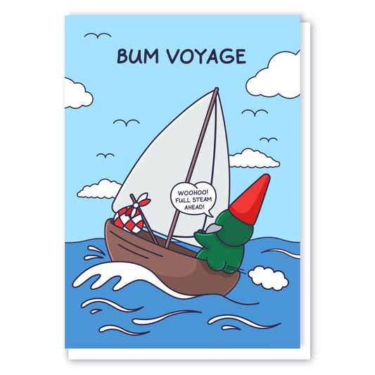 Cheeky Legends Bum Voyage Humour Card