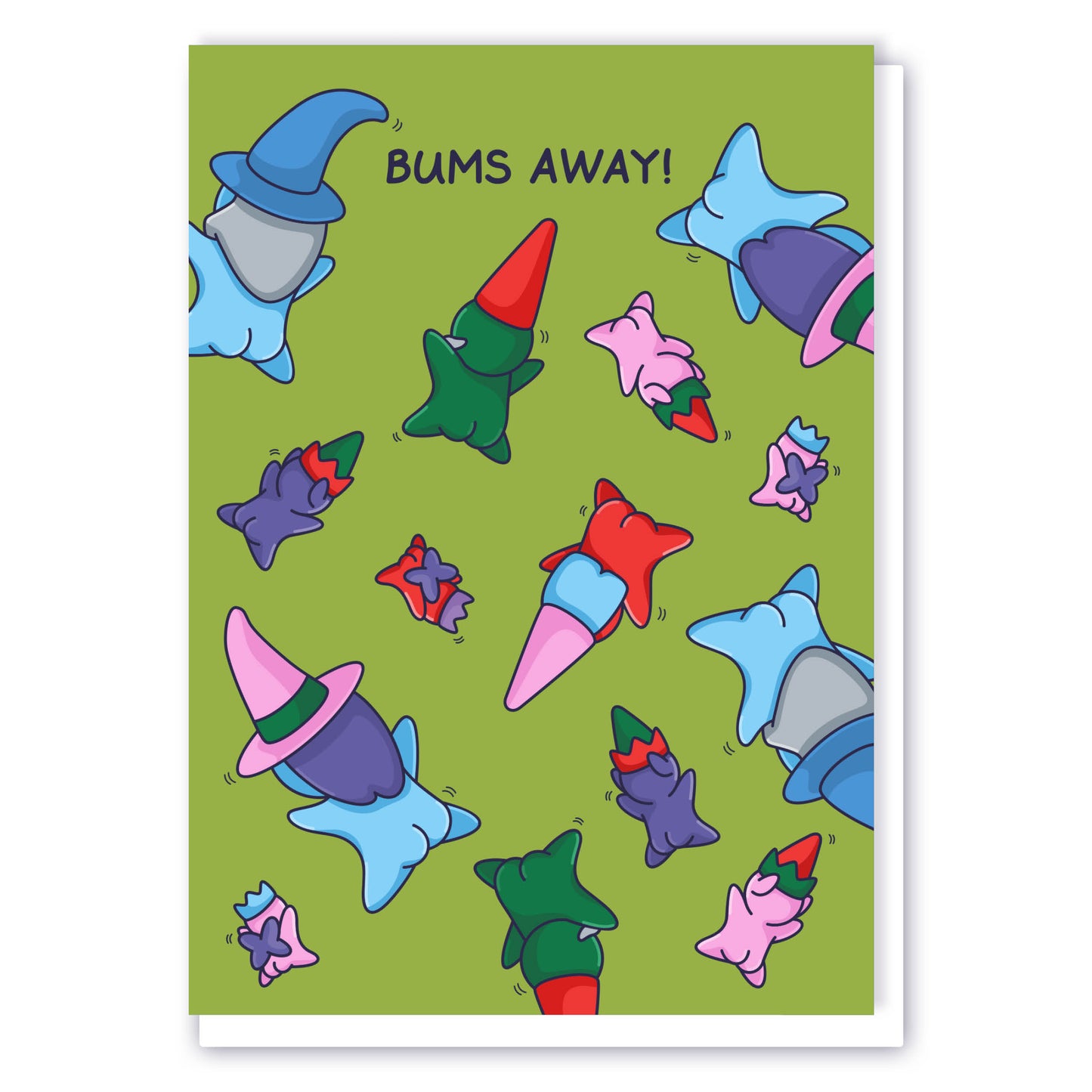 Cheeky Legends Bums Away Funny Card