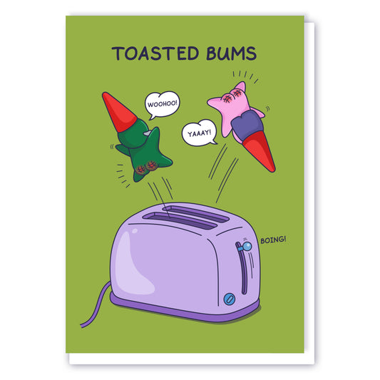 Cheeky Legends Toasted Bums Humour Card