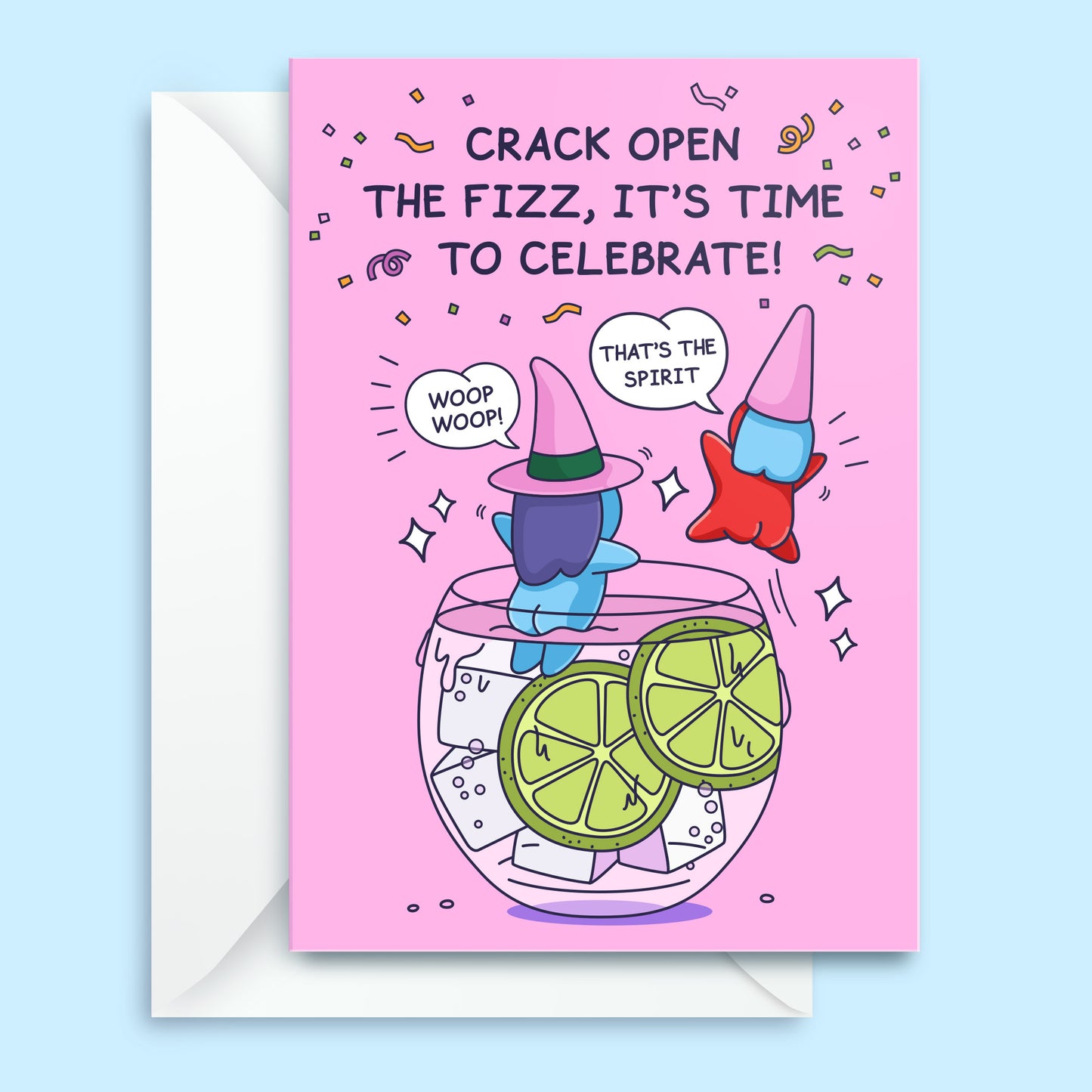 Crack Open The Fizz - Funny Birthday Card - For Her
