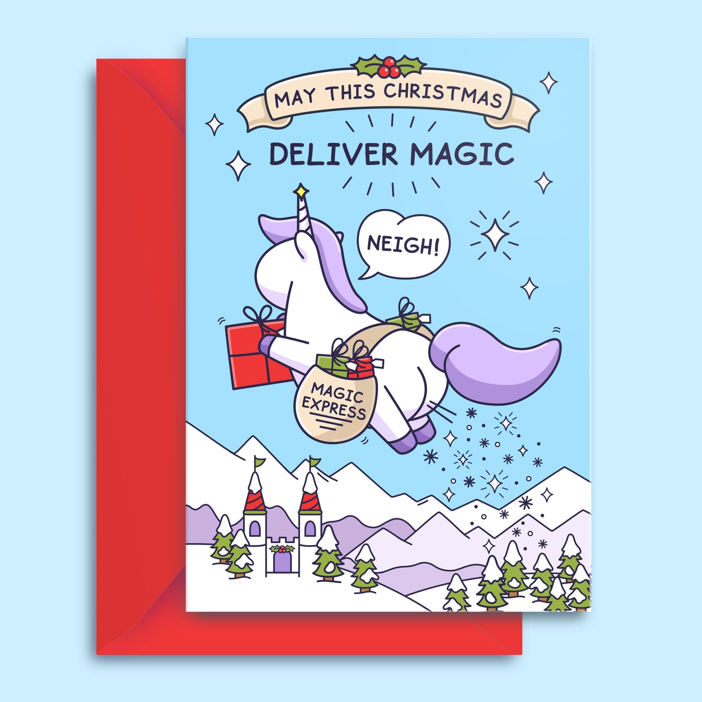 Deliver Magic  - Funny Christmas Card