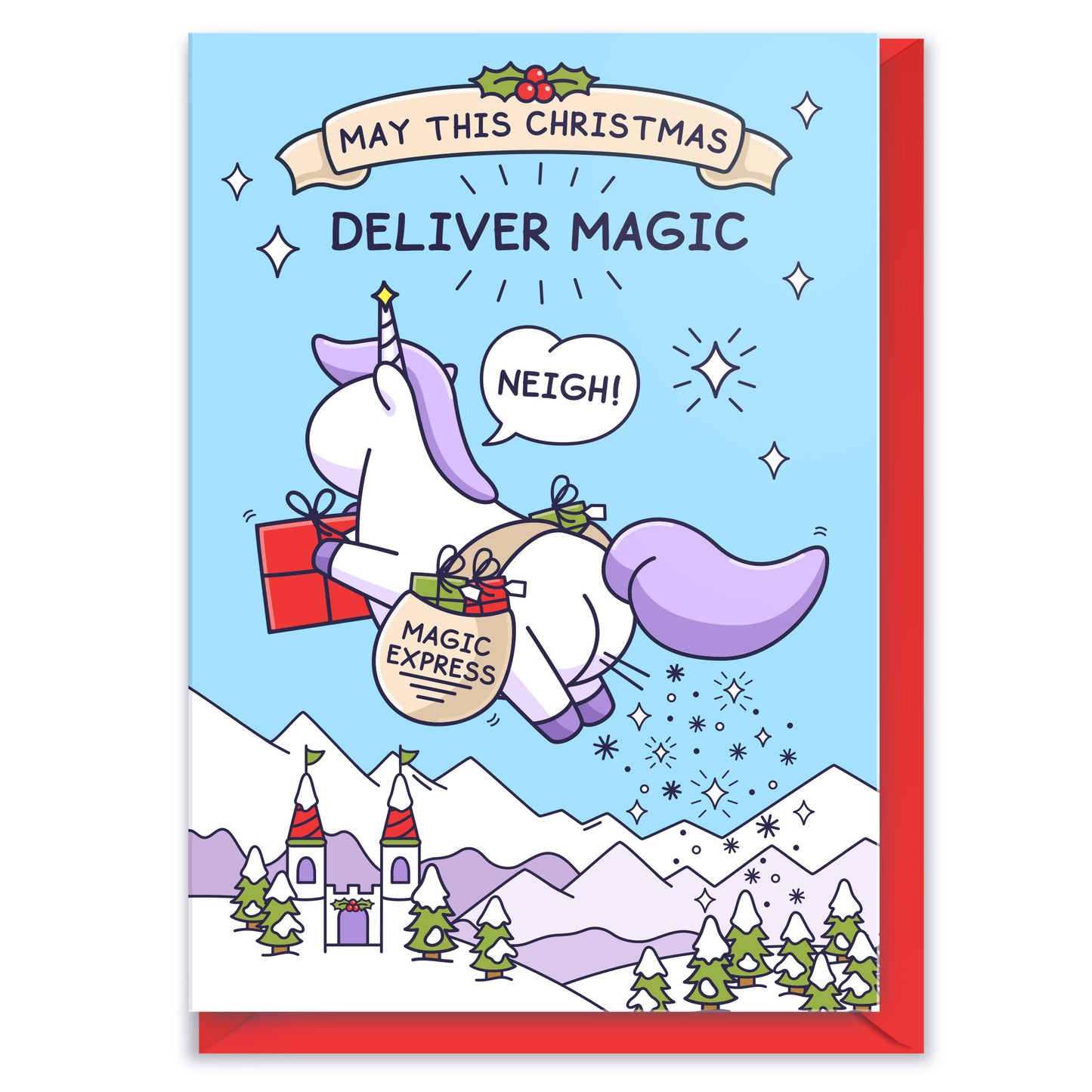 Deliver Magic  - Funny Christmas Card