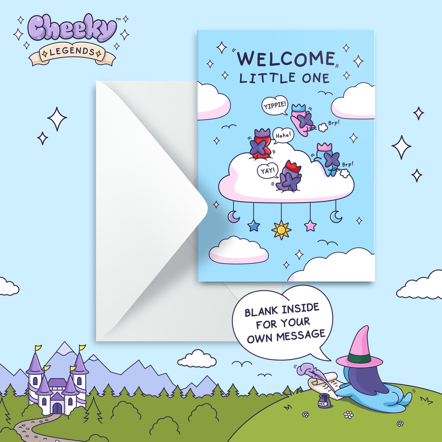 New Baby Card - Welcome Little One - Cheeky Legends