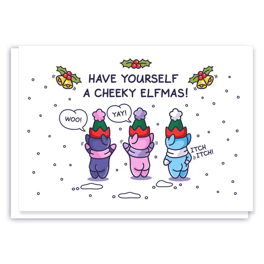 Cheeky Legends Elfmas Christmas Card