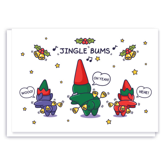 Cheeky Legends Jingle Bums Christmas Card