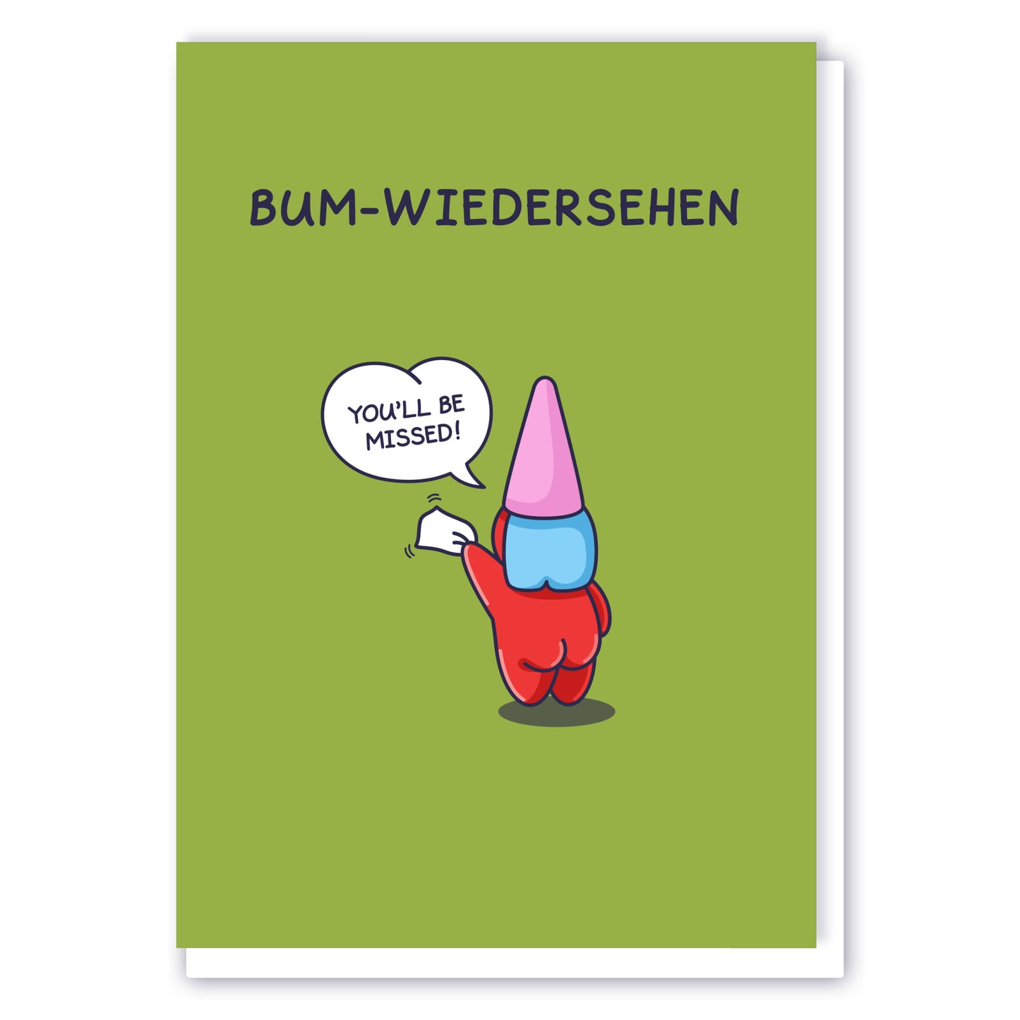 Cheeky Legends Bum-wiedersehen Leaving Card