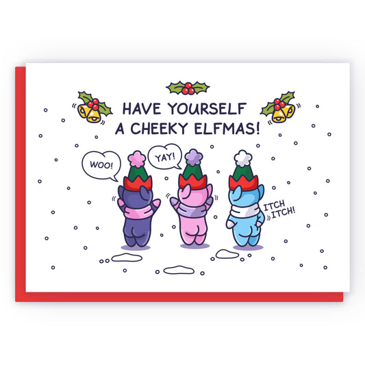 Cheeky Legends Elfmas Christmas Cute Funny Card