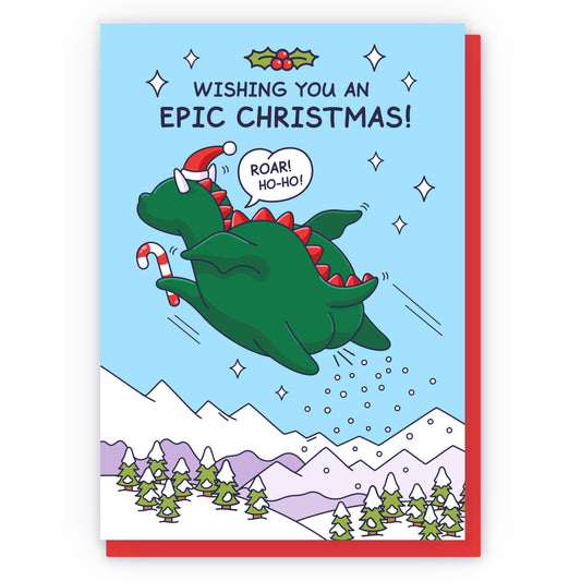 Cheeky Legends Epic Dragon Christmas Card