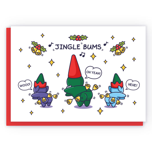 Cheeky Legends Jingle Bells Christmas Humour Card