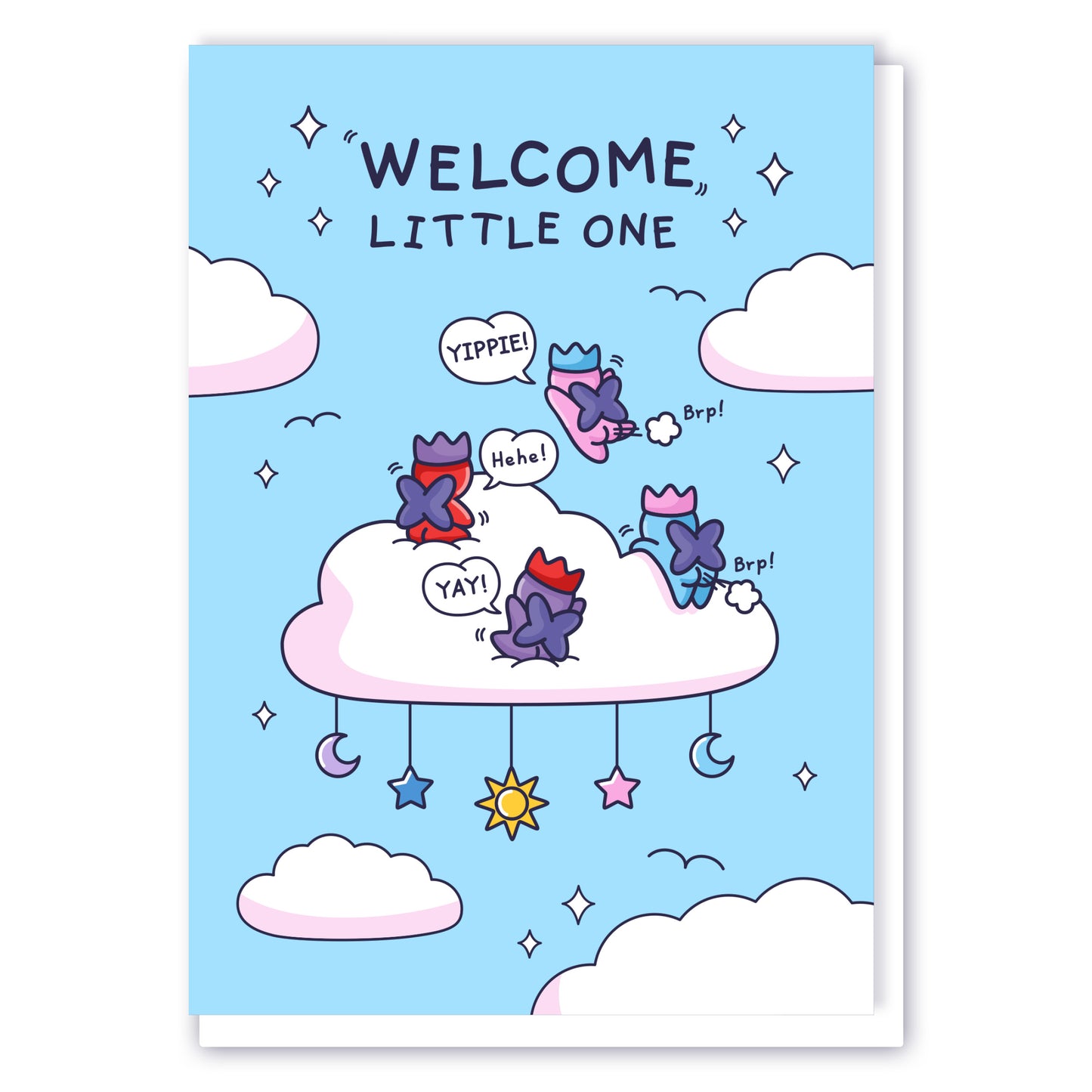 Cheeky Legends Welcome Little One New Baby Card