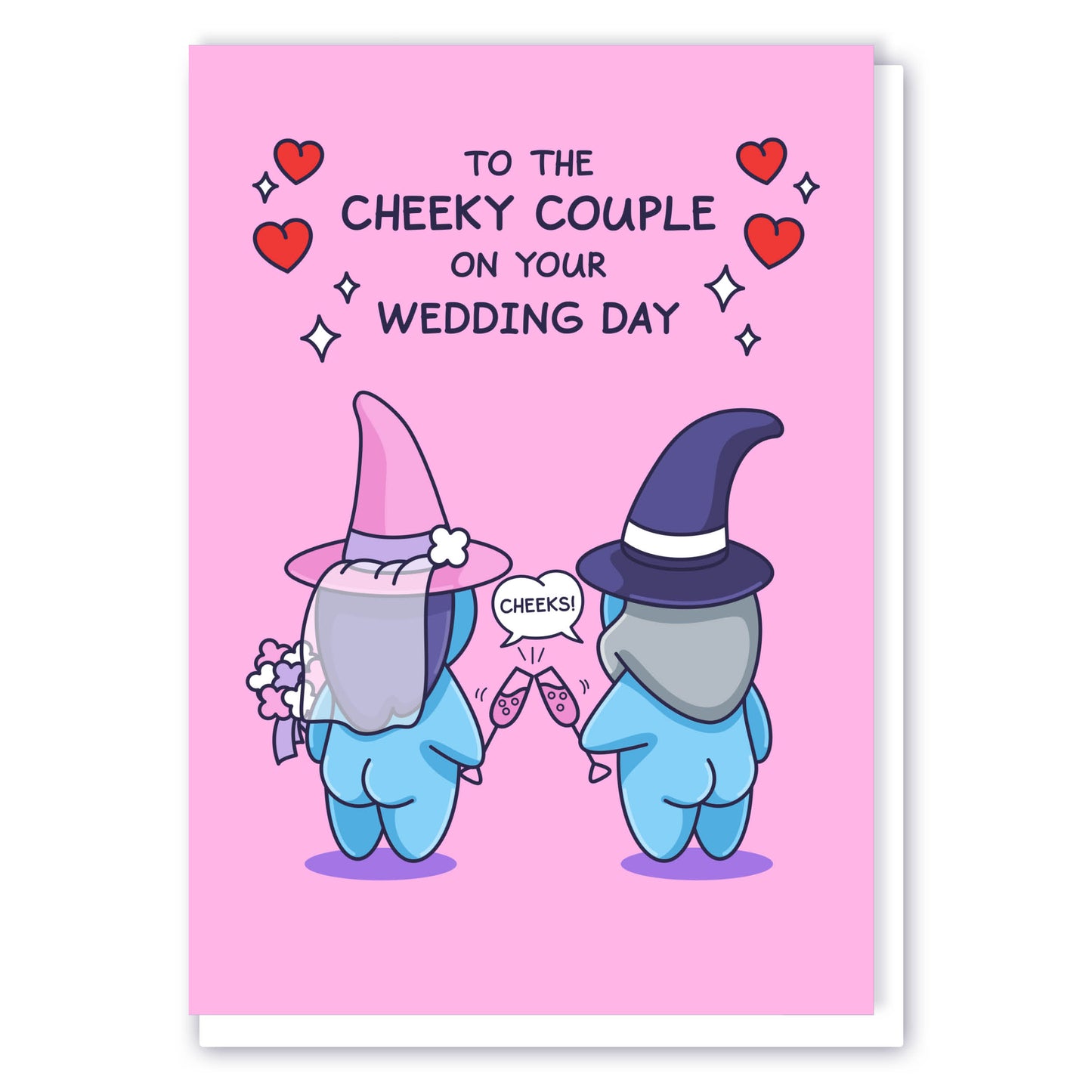 Cheeky Couple Wedding Card