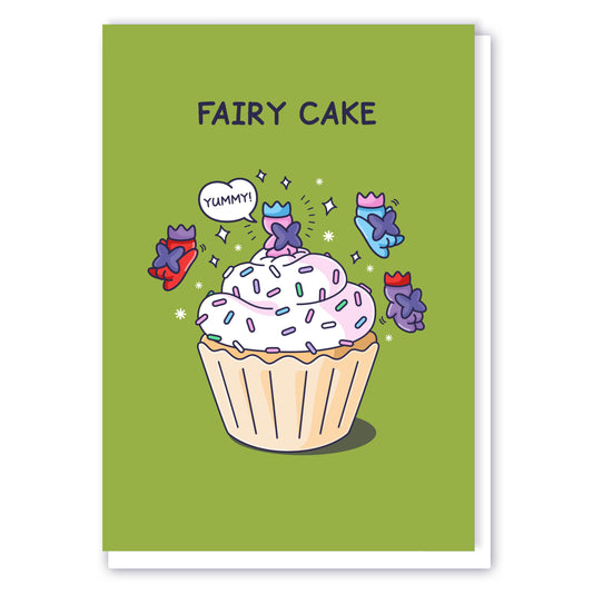 Cheeky Legends Fairy Cake Cute Card