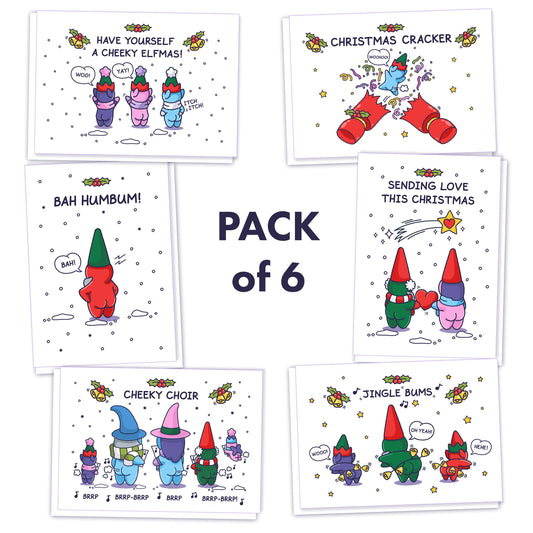 Cheeky Legends Christmas Cards - pack of 6