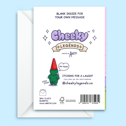 Cute Anniversary Card - You and Me Forever - Sunset Gnomes