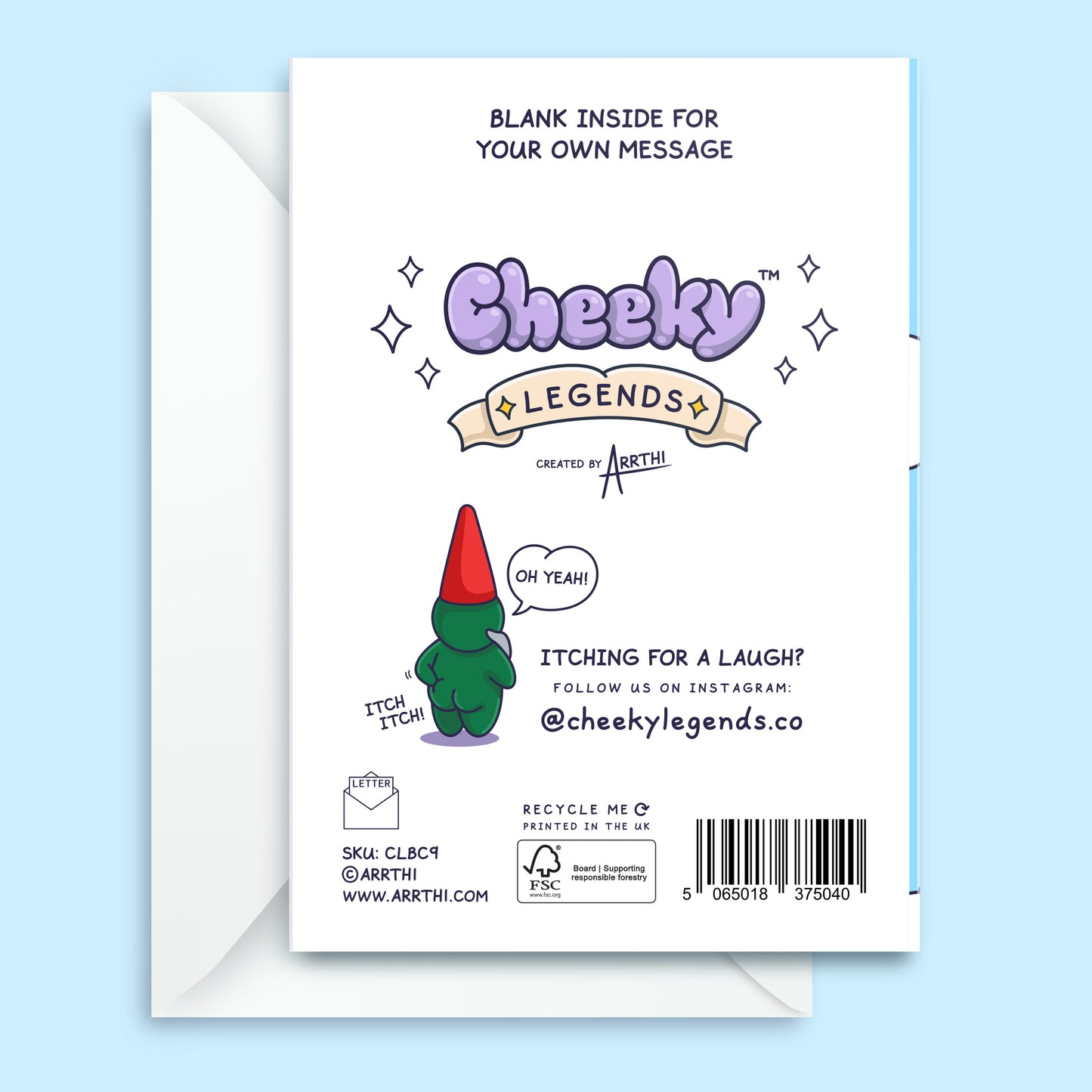 Funny Birthday Card for Kids - High Flying Elf - Cheeky Farting Elf