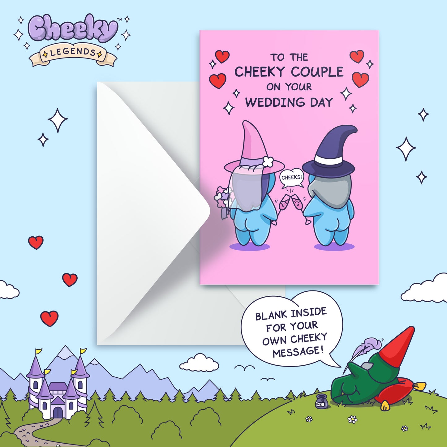 Funny Wedding Card - Magical Bride and Groom