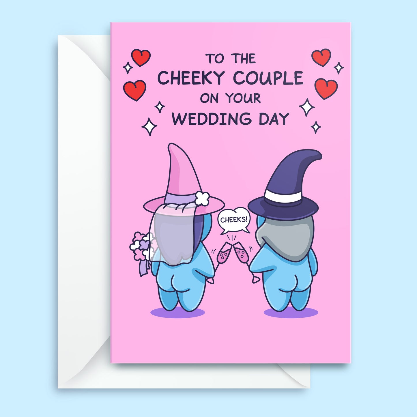 Funny Wedding Card - Magical Bride and Groom