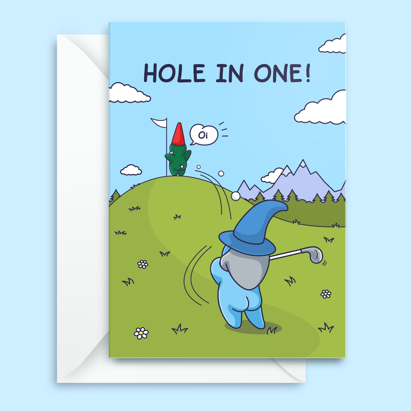 Hole In One Golf Card - Funny Card for Him - Birthday Card, Fathers Day Card - Cheeky Legends