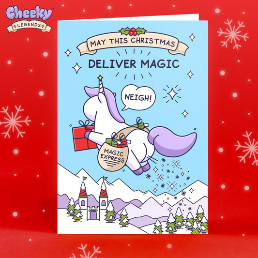 Deliver Magic  - Funny Christmas Card