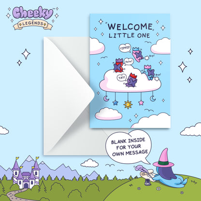 New Baby Card - Welcome Little One - Cheeky Legends