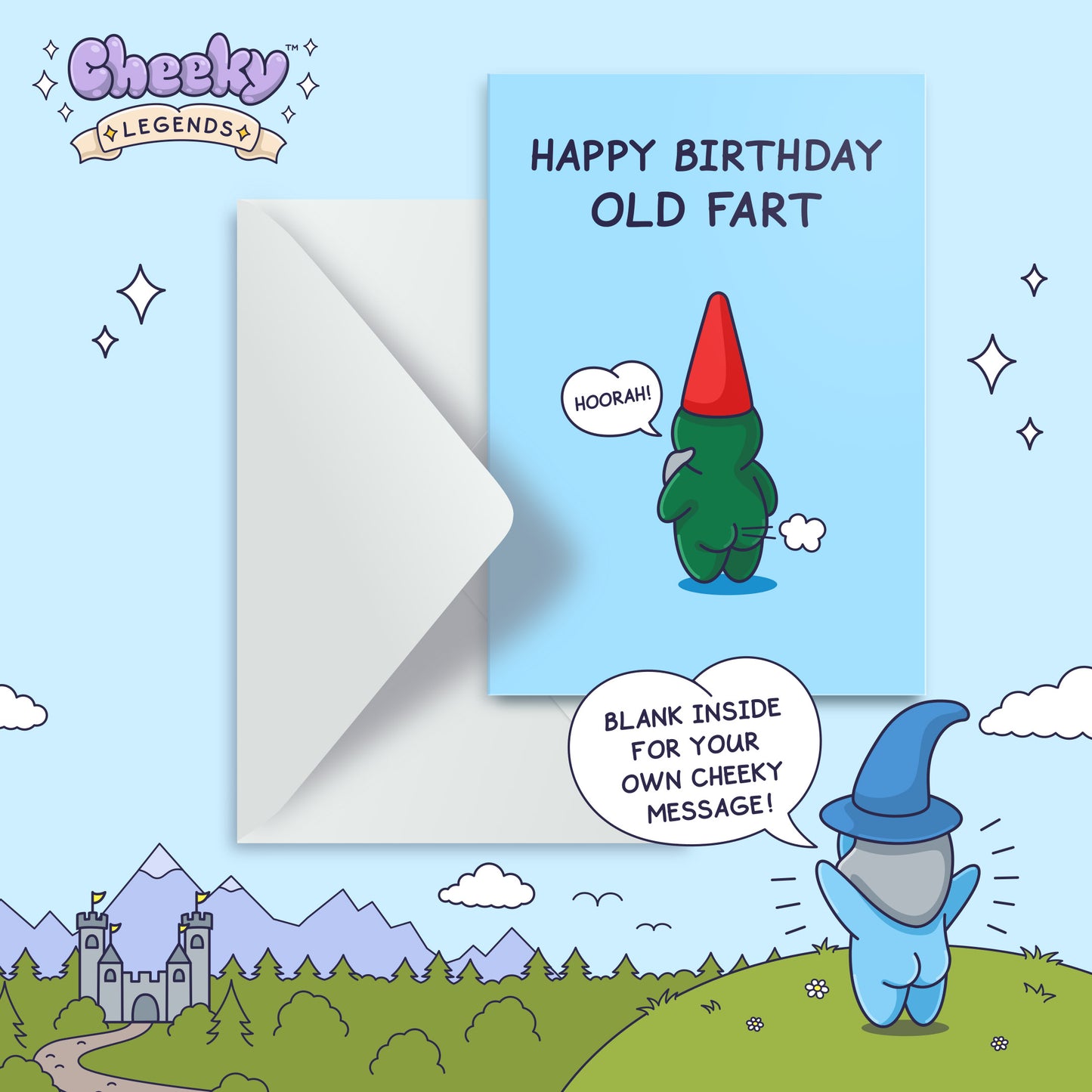 Old Fart - Funny Birthday Card - For Him