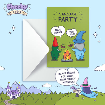 Sausage Party - Funny Birthday Card for Him