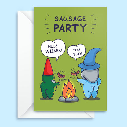 Sausage Party - Funny Birthday Card for Him