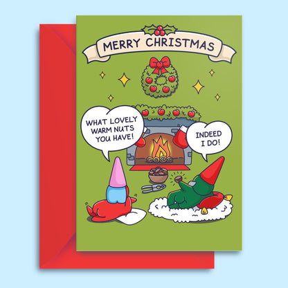 Warm Nuts - Funny Christmas Card