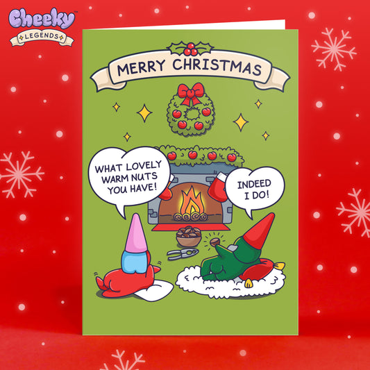 Warm Nuts - Funny Christmas Card