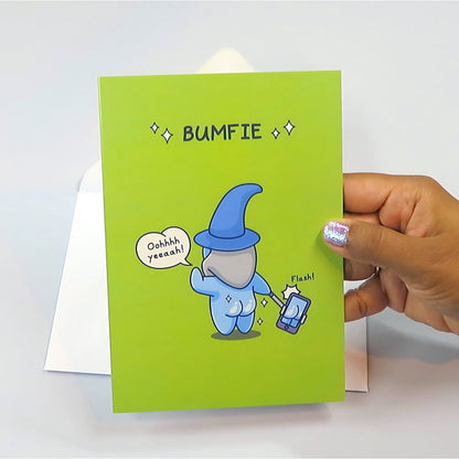 Bumfie - Funny Birthday Card - Cheeky Wizard