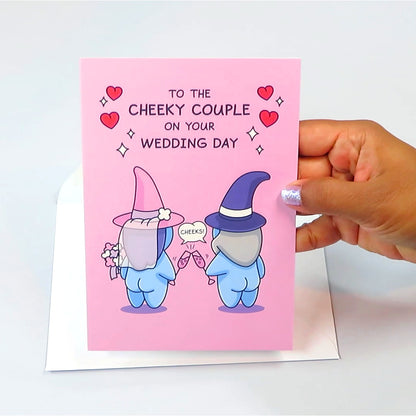 Funny Wedding Card - Magical Bride and Groom