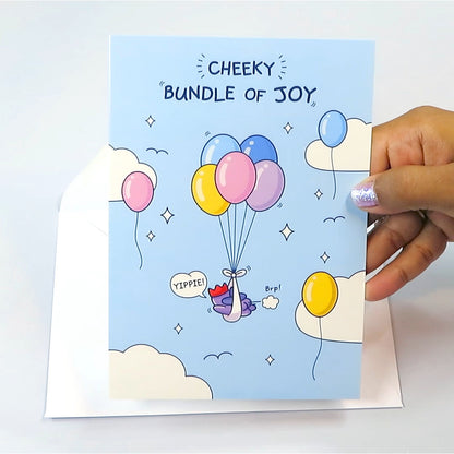 New Baby Card - Cheeky Bundle of Joy