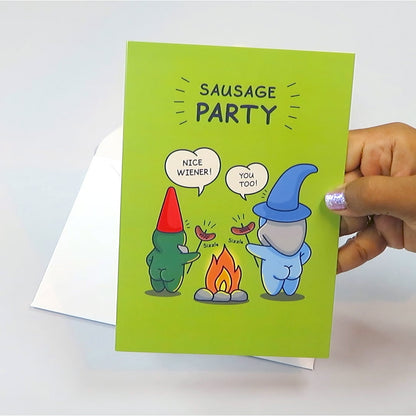 Sausage Party - Funny Birthday Card for Him